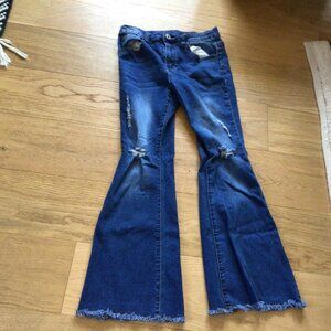 blue flare jeans for kids